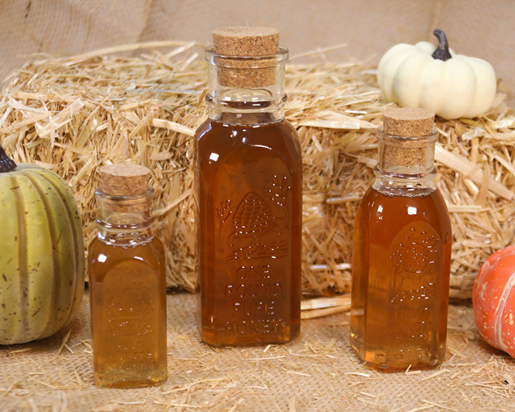3 jars of golden honey